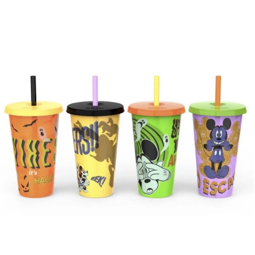 Halloween Disney Mickey Reusable Tumbler Lid Cups